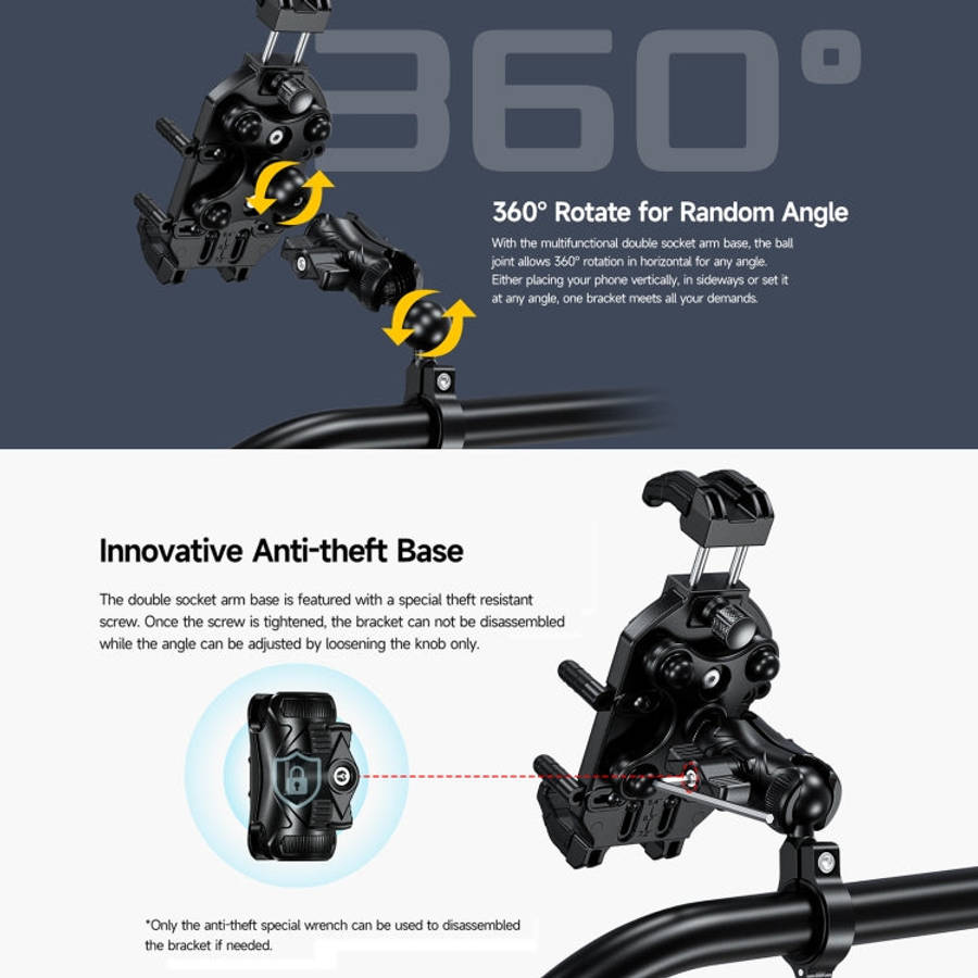 Ulefone Armor Mount Pro AM01 Universal Bicycle Handle Phone Holder(Black)