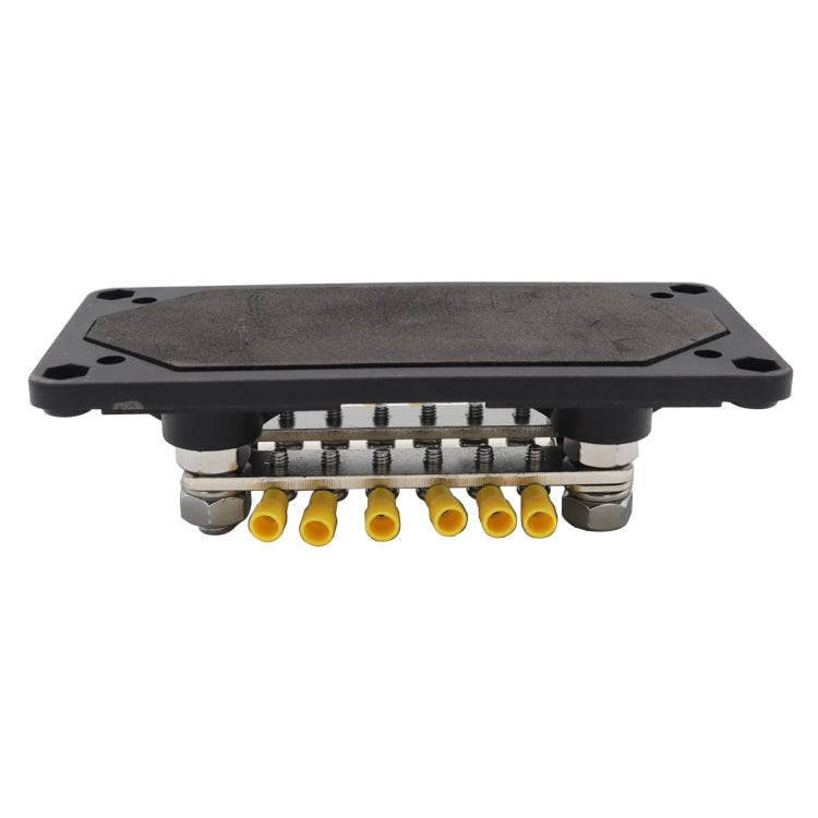 CP-3158 300A 12-48V RV Yacht Modified Double Row 12-way M6 Terminal Busbar with 12pcs Terminals