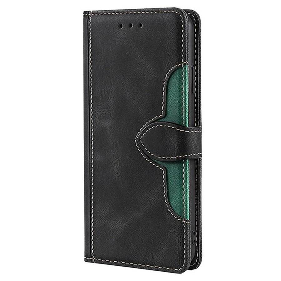 For Honor X8c 4G Skin Feel Magnetic Buckle Leather Phone Case(Black)