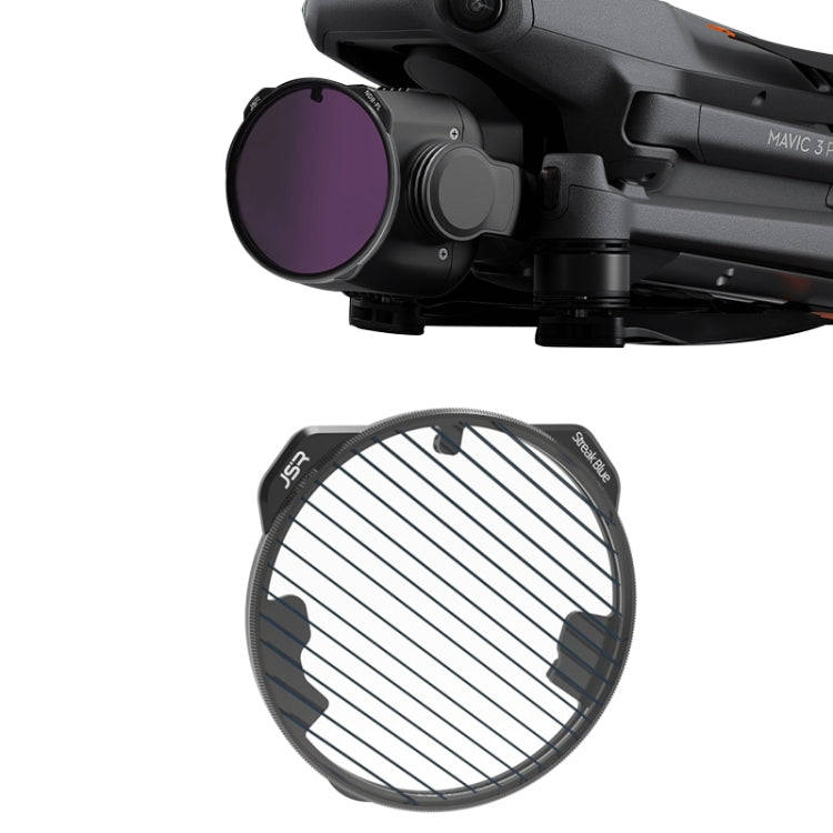 For DJI Mavic 3 Pro JSR KH Series Drone Lens Filter, Filter:Streak Drawing Blue