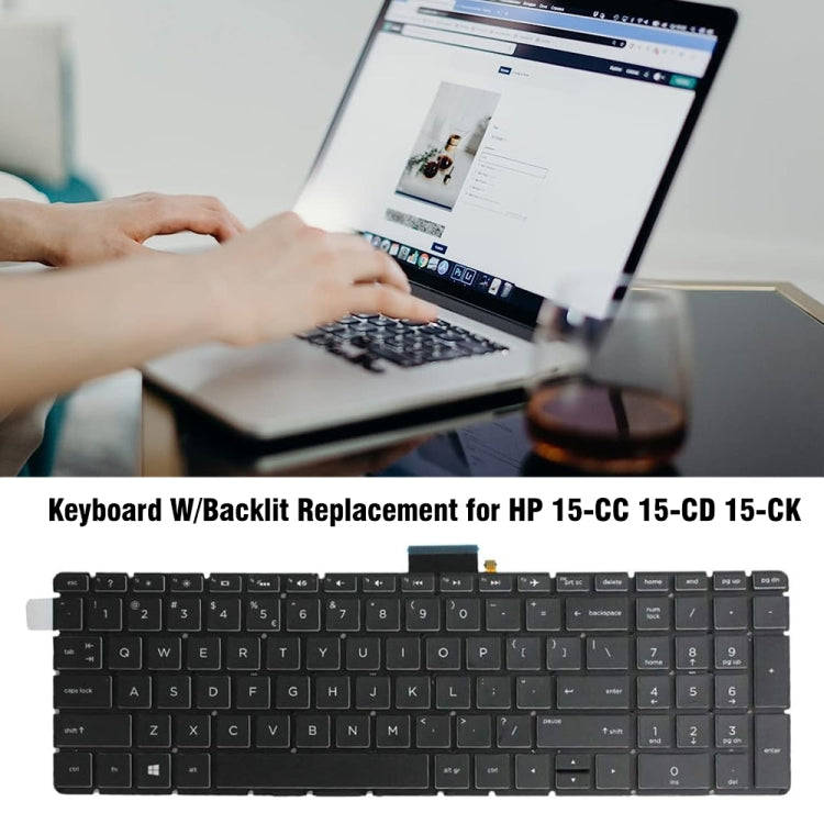 For HP 15-CC / 15-CD / 15-CK US Version Laptop Backlight Keyboard
