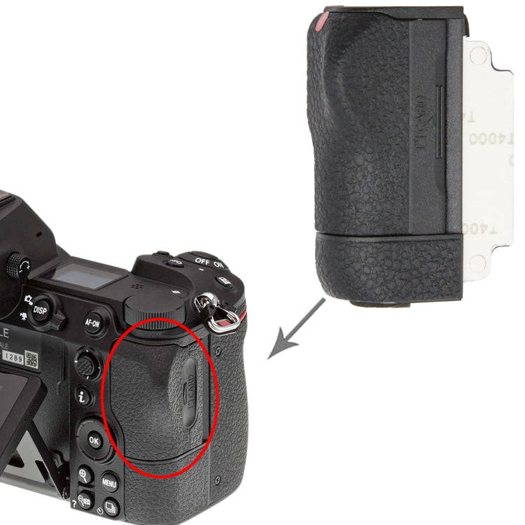 For Nikon Z6 II SD Card Slot Compartment Cover