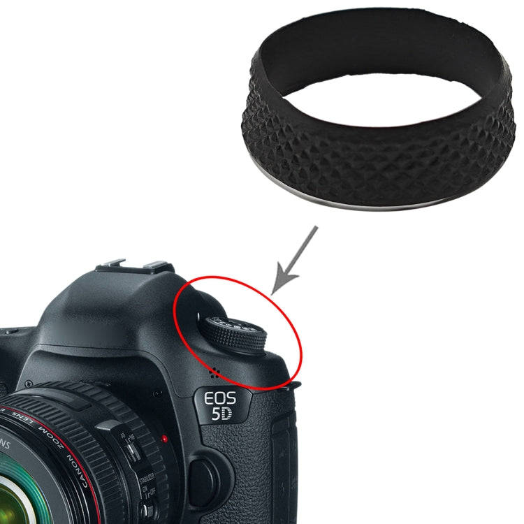 For Canon EOS 5D Mark III Mode Turntable Rubber Leather