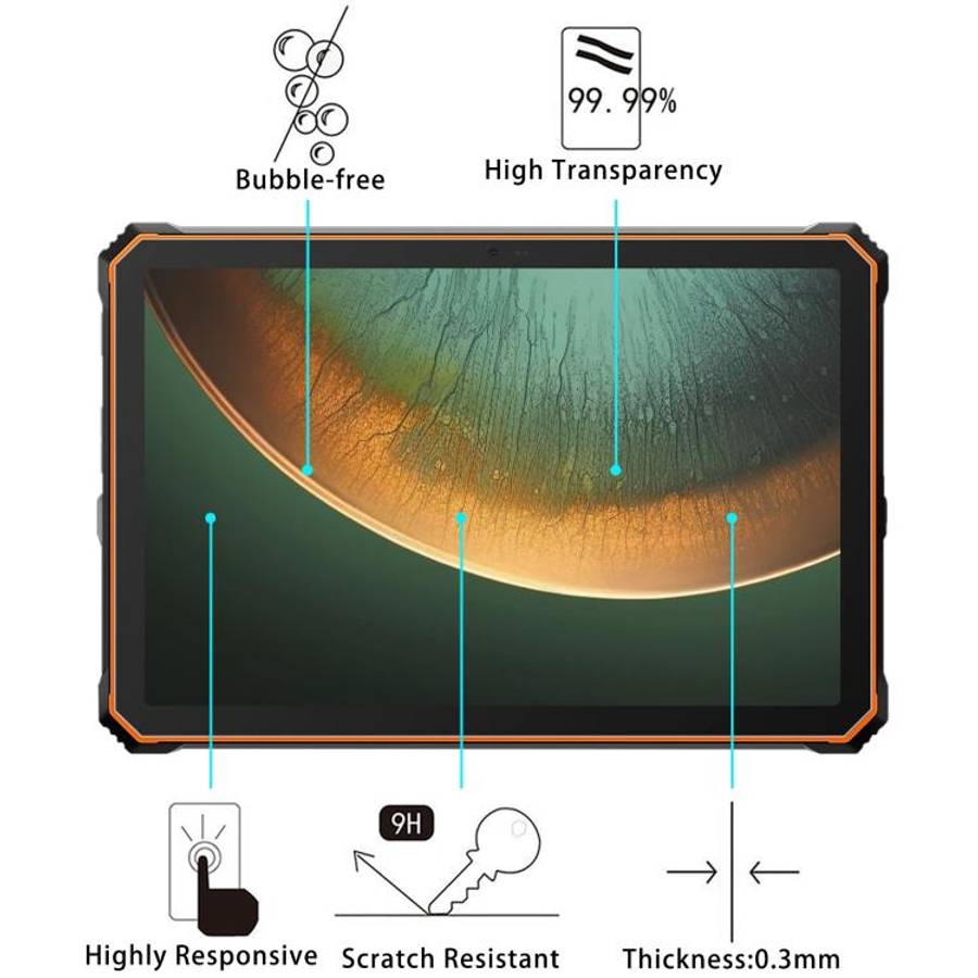 For Blackview Active 10 Pro / Active 7 11 25pcs 9H 0.3mm Explosion-proof Tempered Glass Film