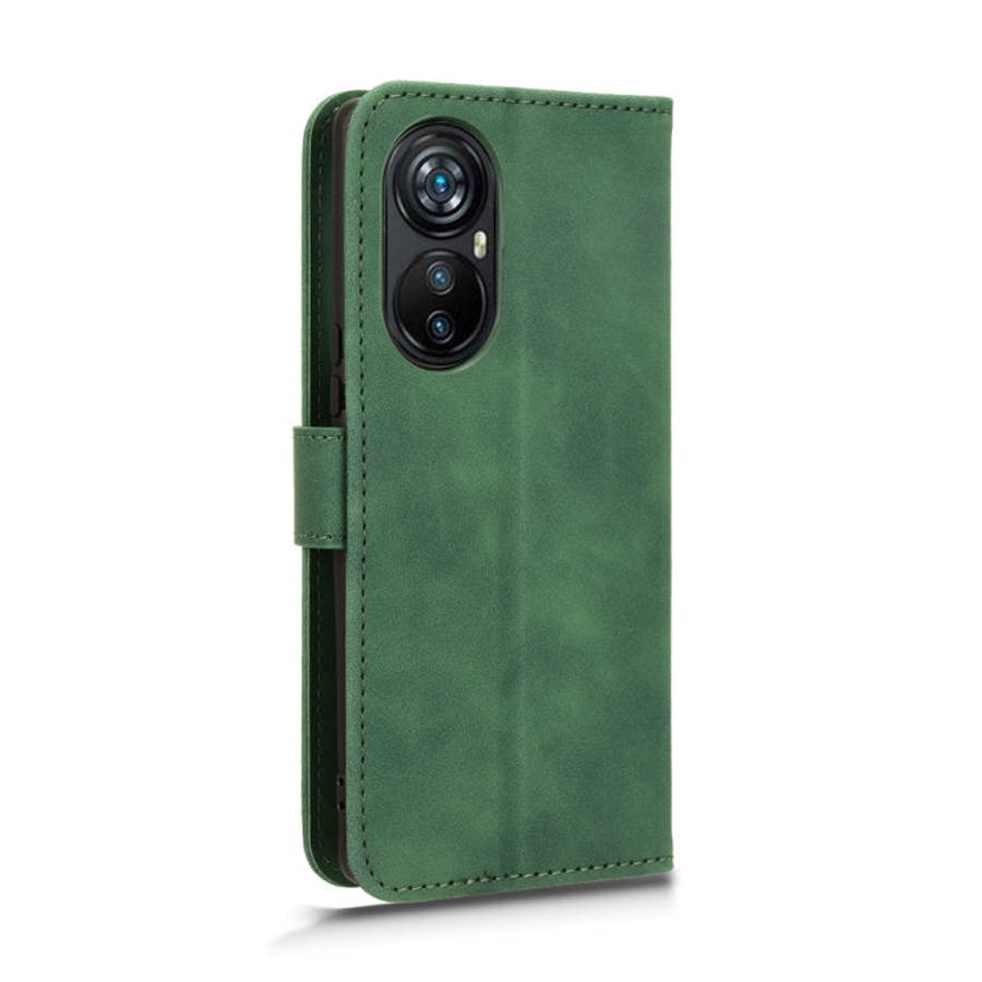 For Blackview A200 Pro Skin Feel Magnetic Flip Leather Phone Case(Green)