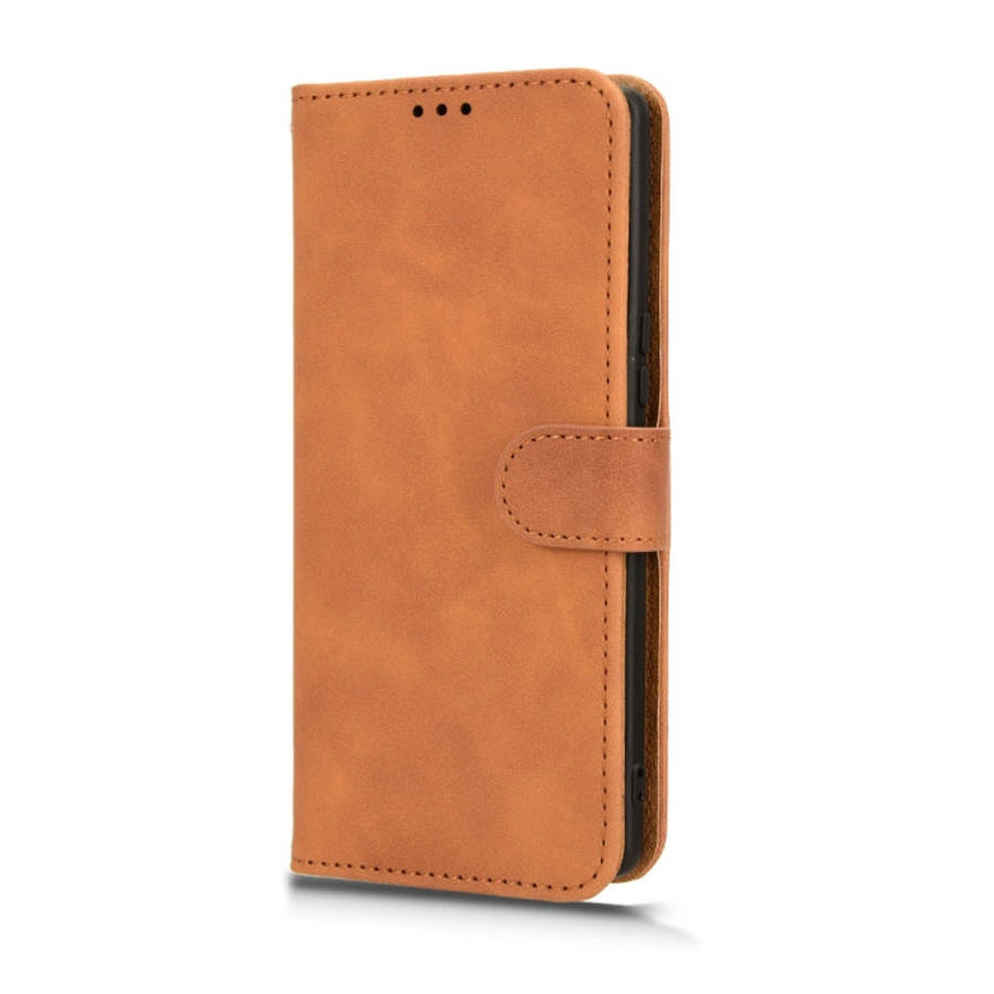 For Blackview A200 Pro Skin Feel Magnetic Flip Leather Phone Case(Brown)