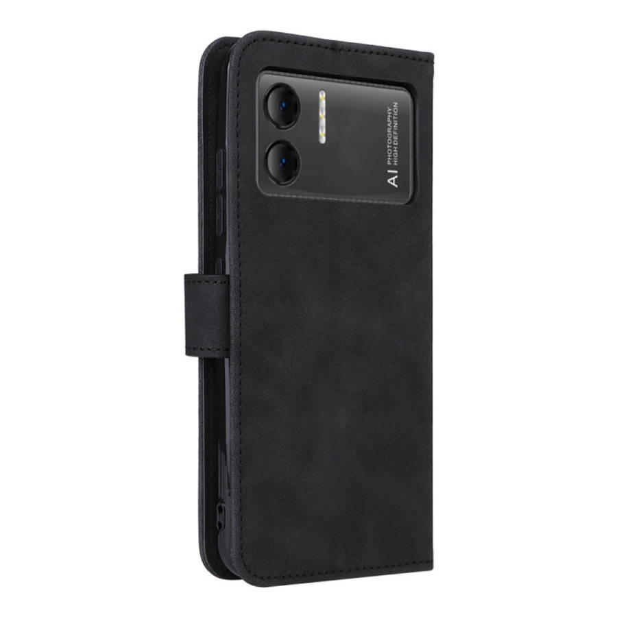 For Doogee X98 / X98 Pro Skin Feel Magnetic Flip Leather Phone Case(Black)