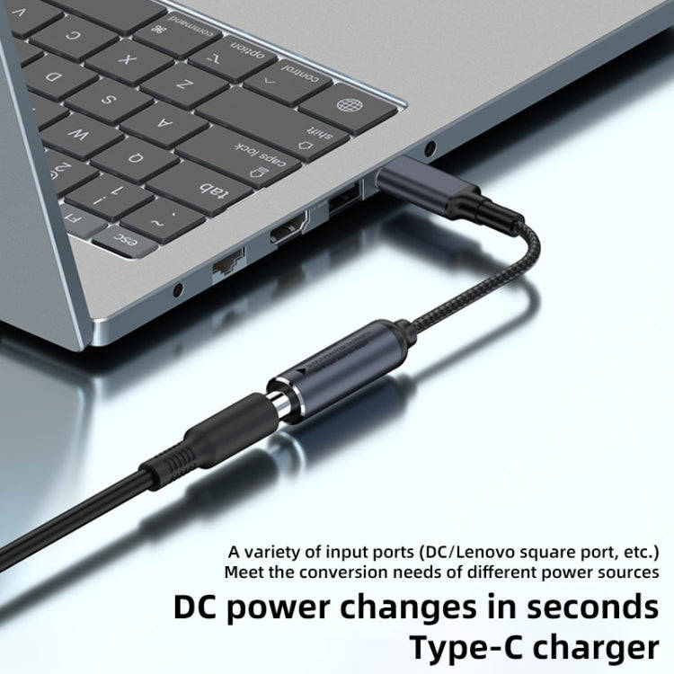 Lenovo Big Square Female to USB-C / Type-C Male 100W Computer Charging Adapter Connector