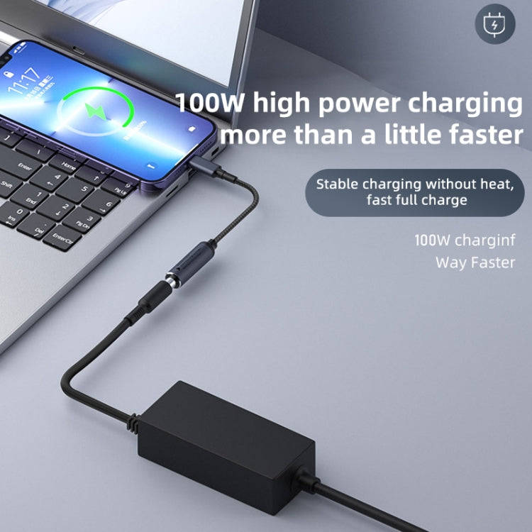 Lenovo Big Square Female to USB-C / Type-C Male 100W Computer Charging Adapter Connector