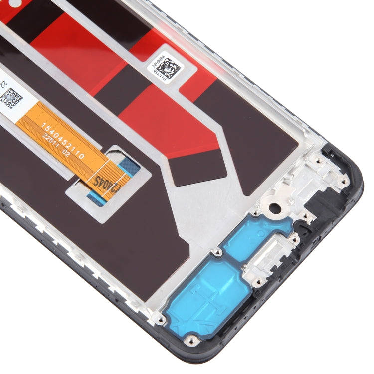 For OPPO A58 4G OEM LCD Screen Digitizer Full Assembly with Frame