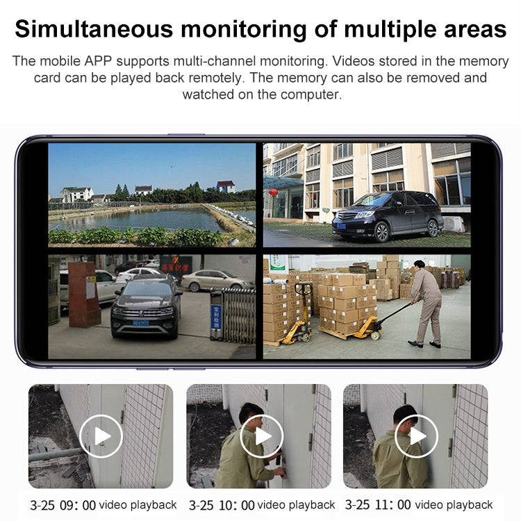 DF-3HBJ 8MP HD IP66 Waterproof Outdoor WiFi IP Camera Support  Dual Light Night Vision, Plug:EU Plug