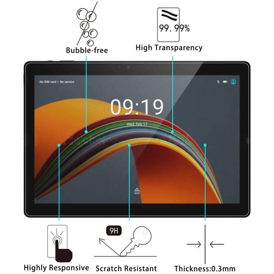 For ZTE Blade X10 Pro 2pcs 9H 0.3mm Explosion-proof Tempered Glass Film