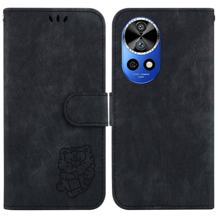 For Huawei nova 12 Pro / nova 12 Ultra Little Tiger Embossed Leather Phone Case(Black)