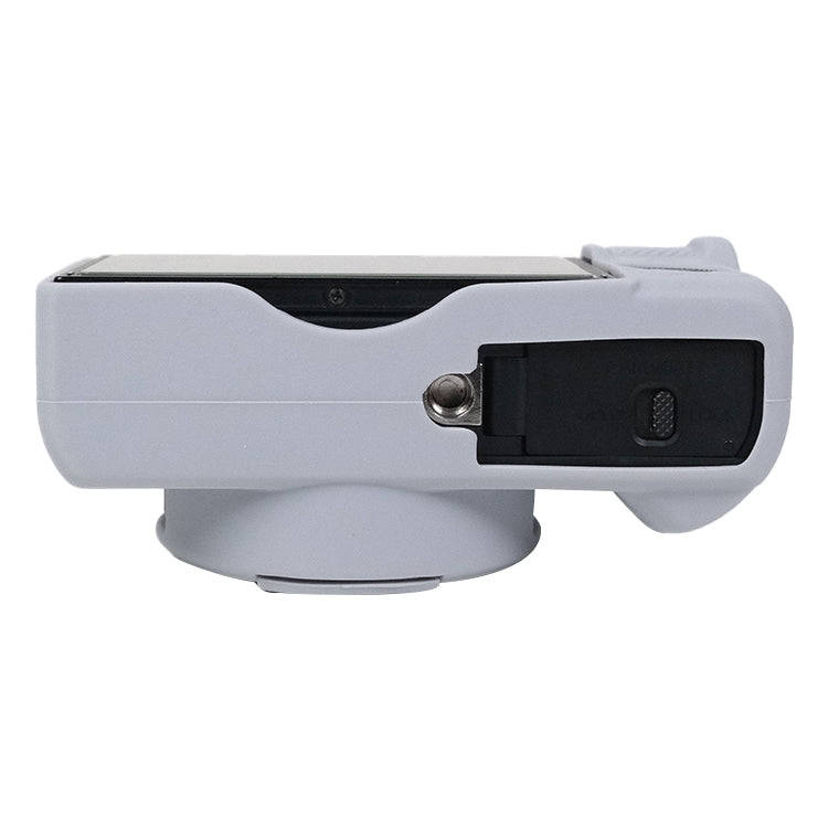 For Canon PowerShot G7 X Mark III / G7X3 Soft Silicone Protective Case with Lens Cover(Grey)