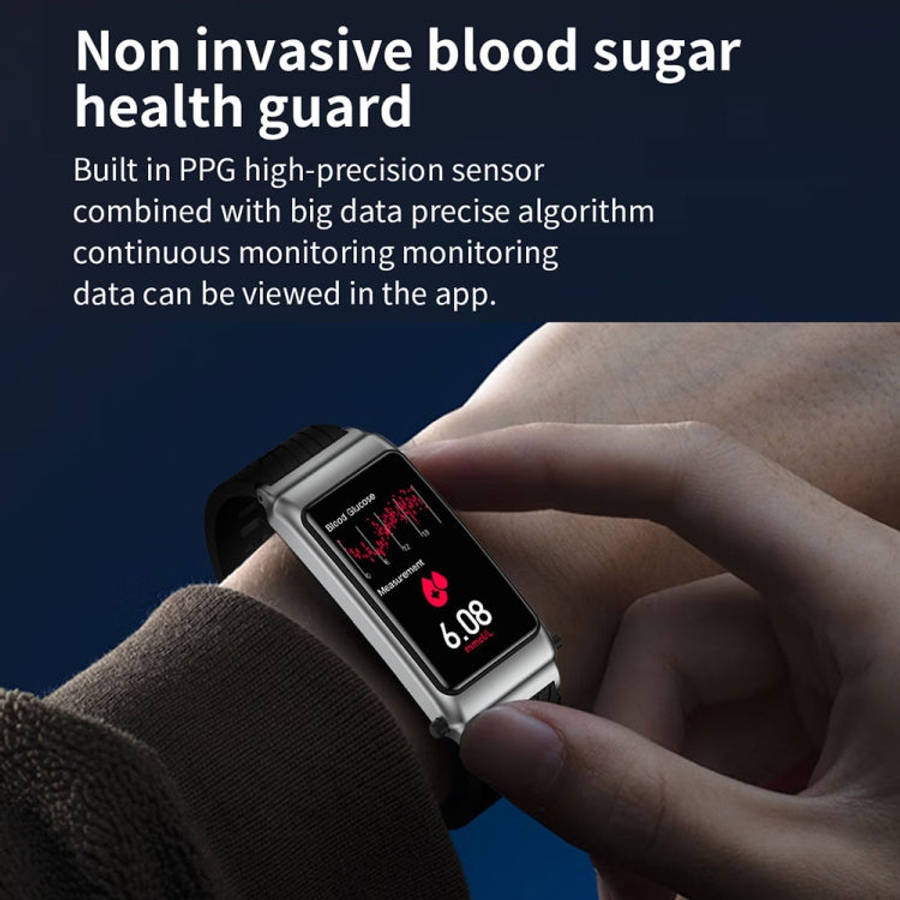 K80 1.57 inch Leather Band IP67 Earphone Detachable Smart Watch Support Bluetooth Call(Silver)