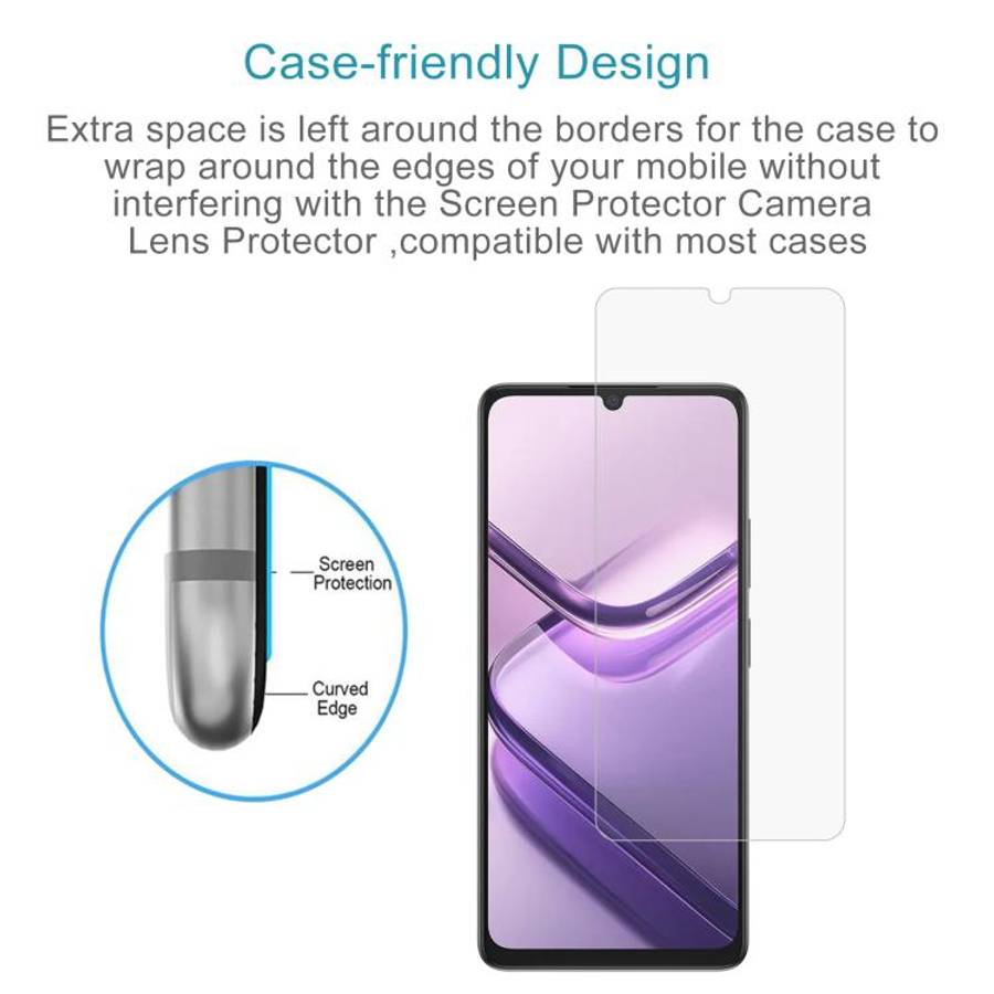 For DOOGEE Note 58 Pro 50pcs 0.26mm 9H 2.5D Tempered Glass Film