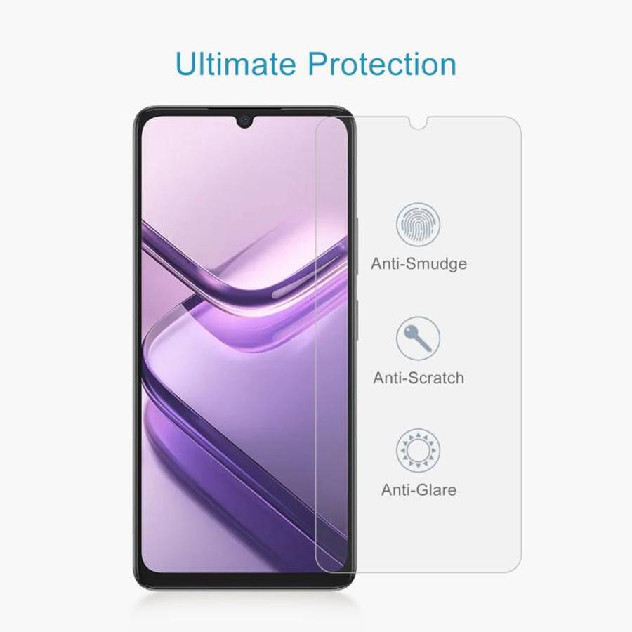 For DOOGEE Note 58 Pro 50pcs 0.26mm 9H 2.5D Tempered Glass Film
