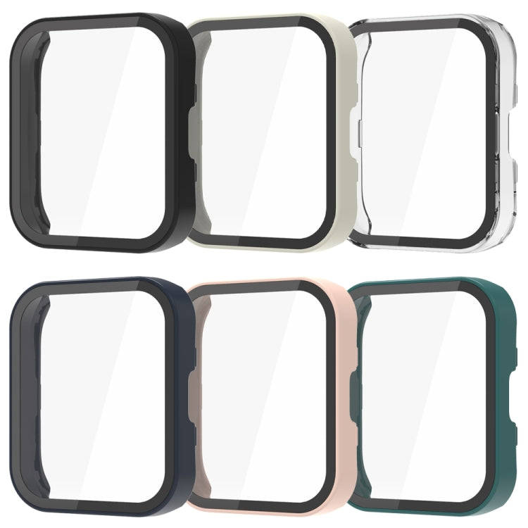 For Amazfit Bip 5 PC + Tempered Film Integrated Watch Protective Case(Transparent)