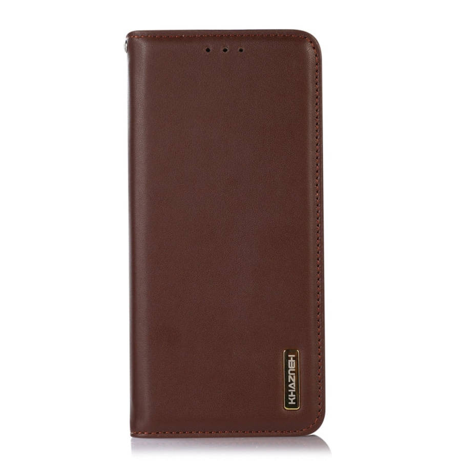 For Sony Xperia 5 VI KHAZNEH Nappa Top Layer Cowhide Leather Phone Case(Brown)
