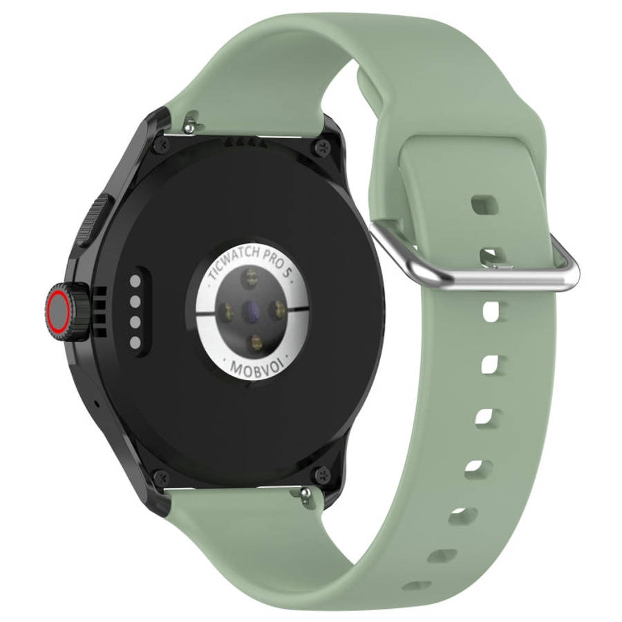 24mm Universal Small Waist Silicone Watch Band(Green)