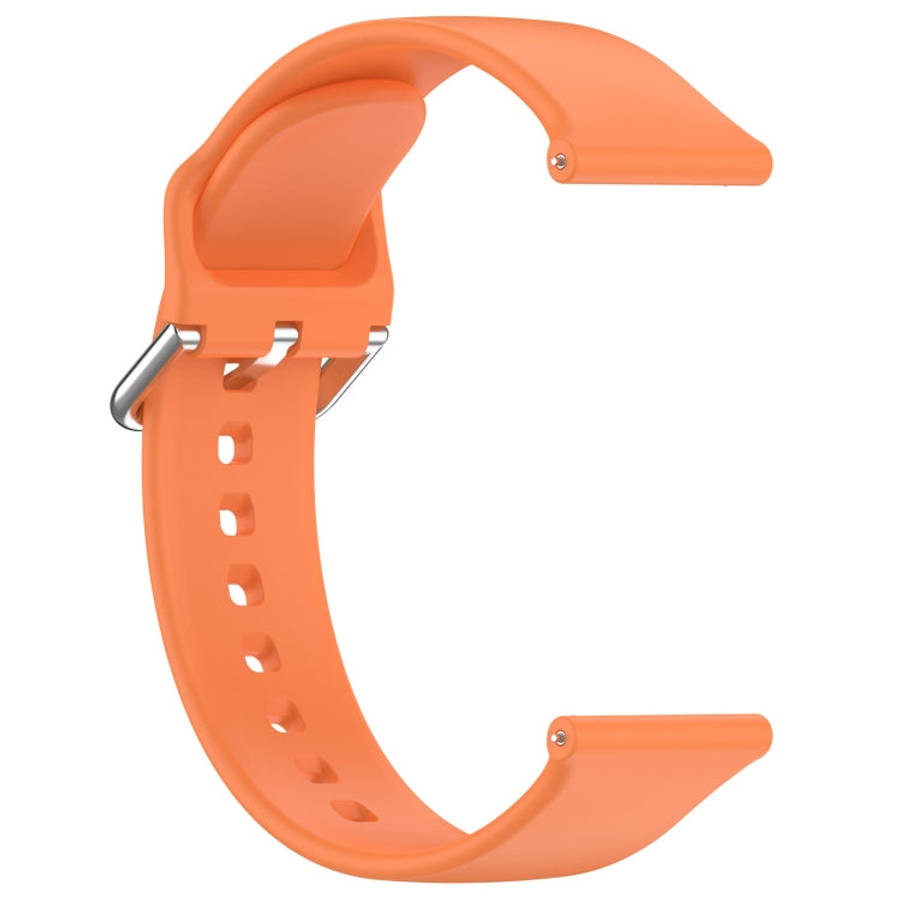 24mm Universal Small Waist Silicone Watch Band(Orange)