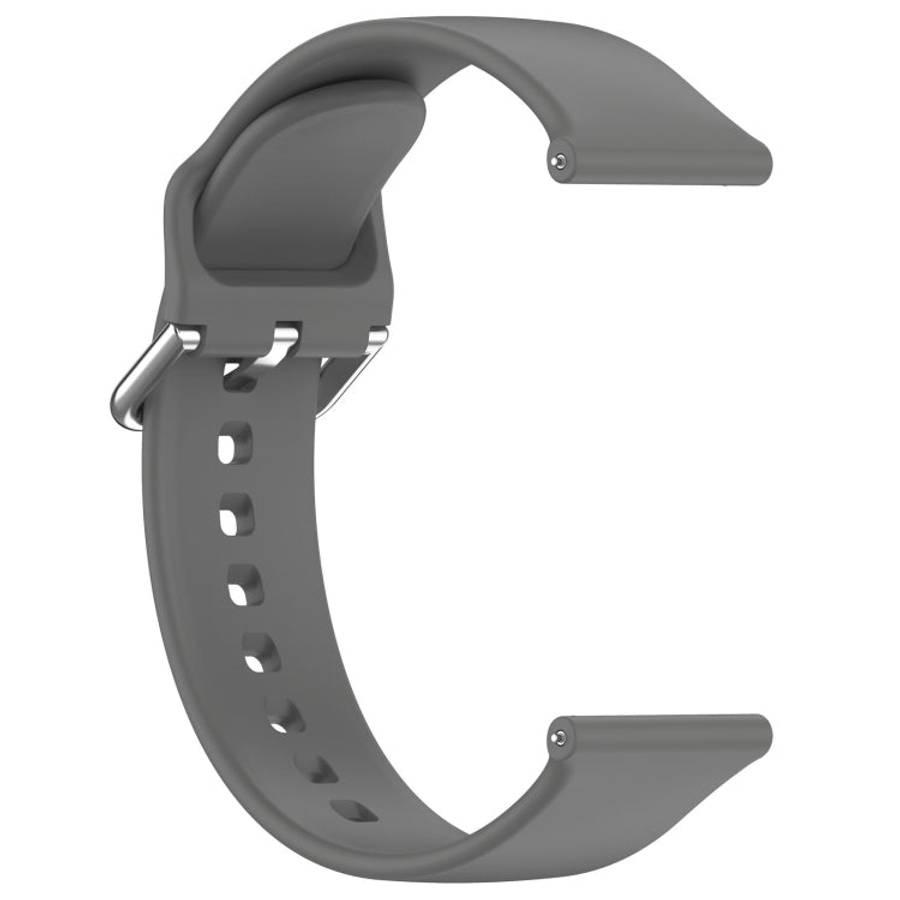 24mm Universal Small Waist Silicone Watch Band(Dark Grey)