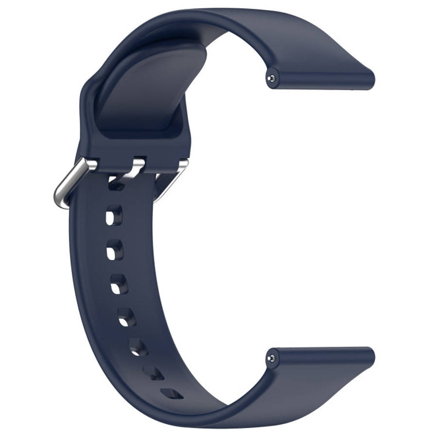 24mm Universal Small Waist Silicone Watch Band(Midnight Blue)