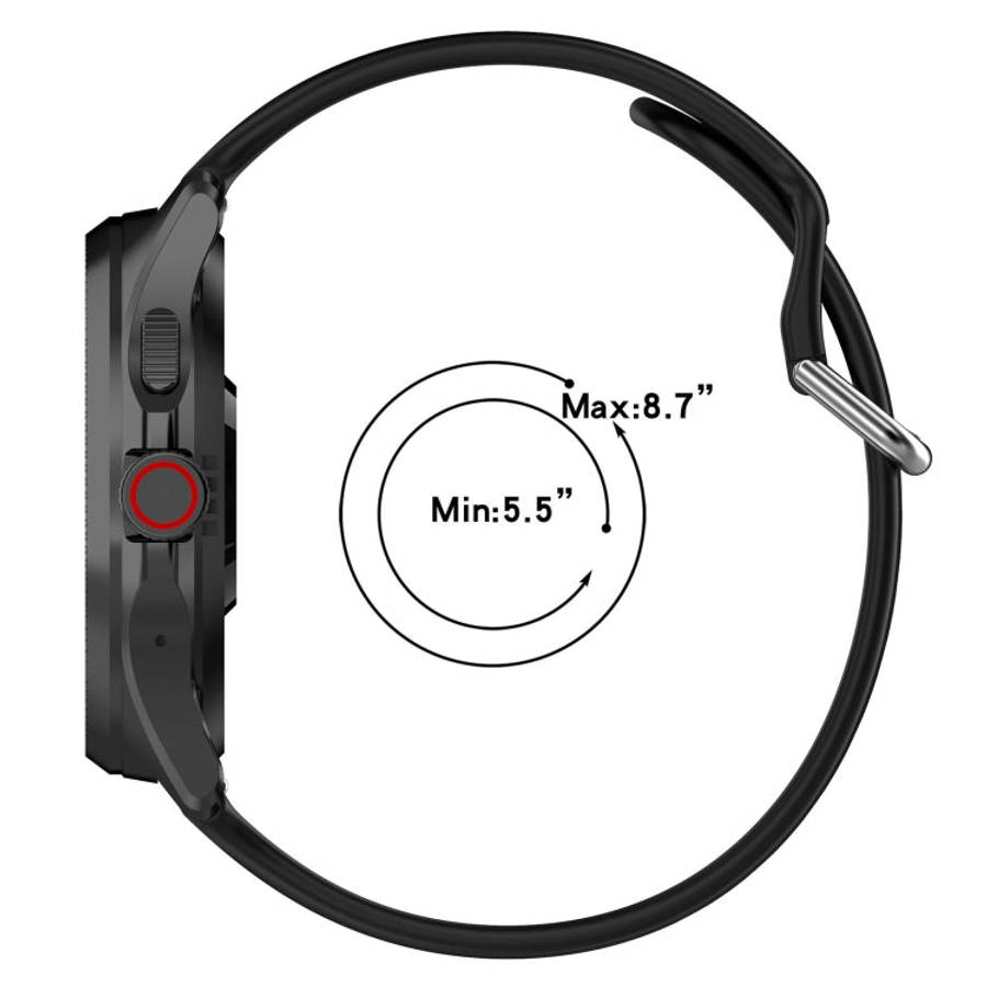 24mm Universal Small Waist Silicone Watch Band(Midnight Blue)