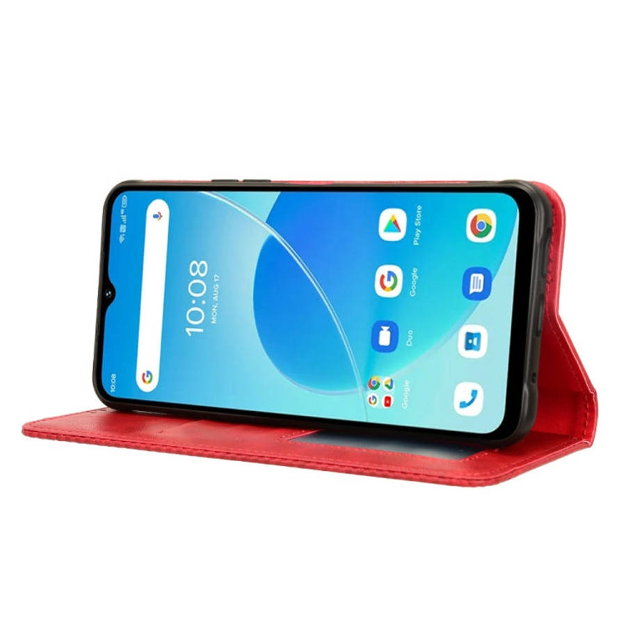 For Umidigi G5 / G5A Magnetic Buckle Retro Texture Leather Phone Case(Red)
