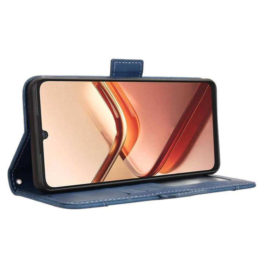 For Doogee Note 58 / Note 58 Pro Skin Feel Calf Texture Card Slots Leather Phone Case(Blue)