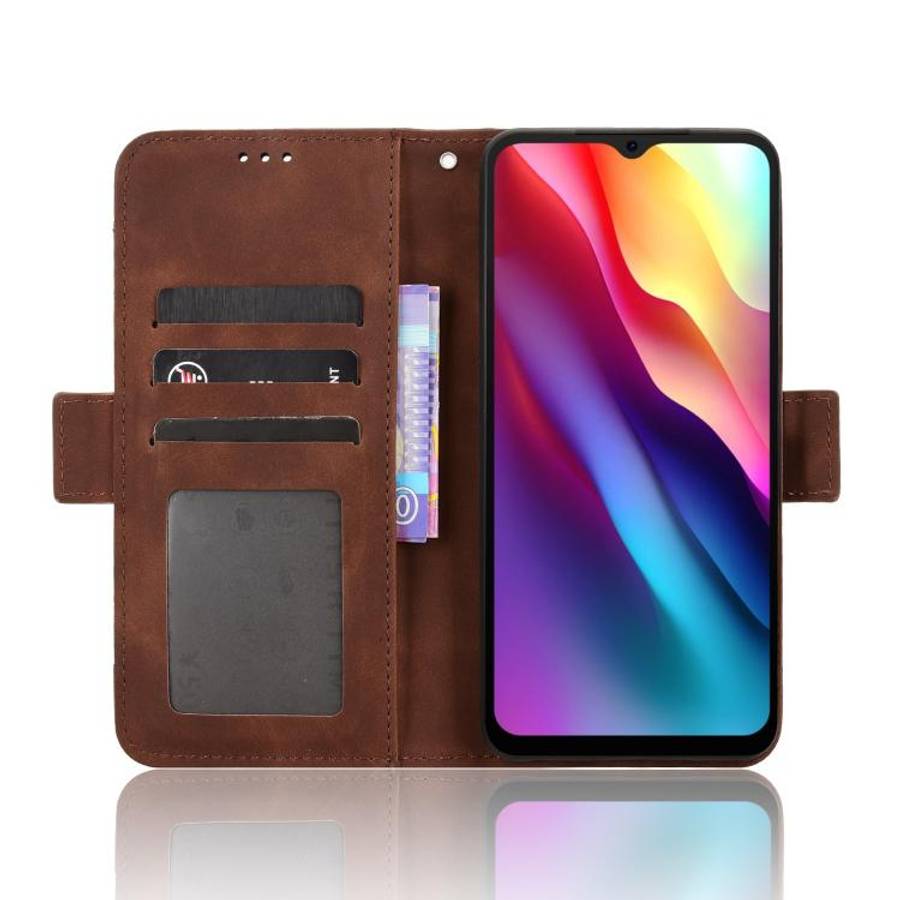 For Doogee Note 56 / Note 56 Pro Skin Feel Calf Texture Card Slots Leather Phone Case(Brown)