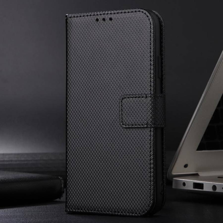 For Doogee Note 58 / Note 58 Pro Diamond Texture Leather Phone Case(Black)
