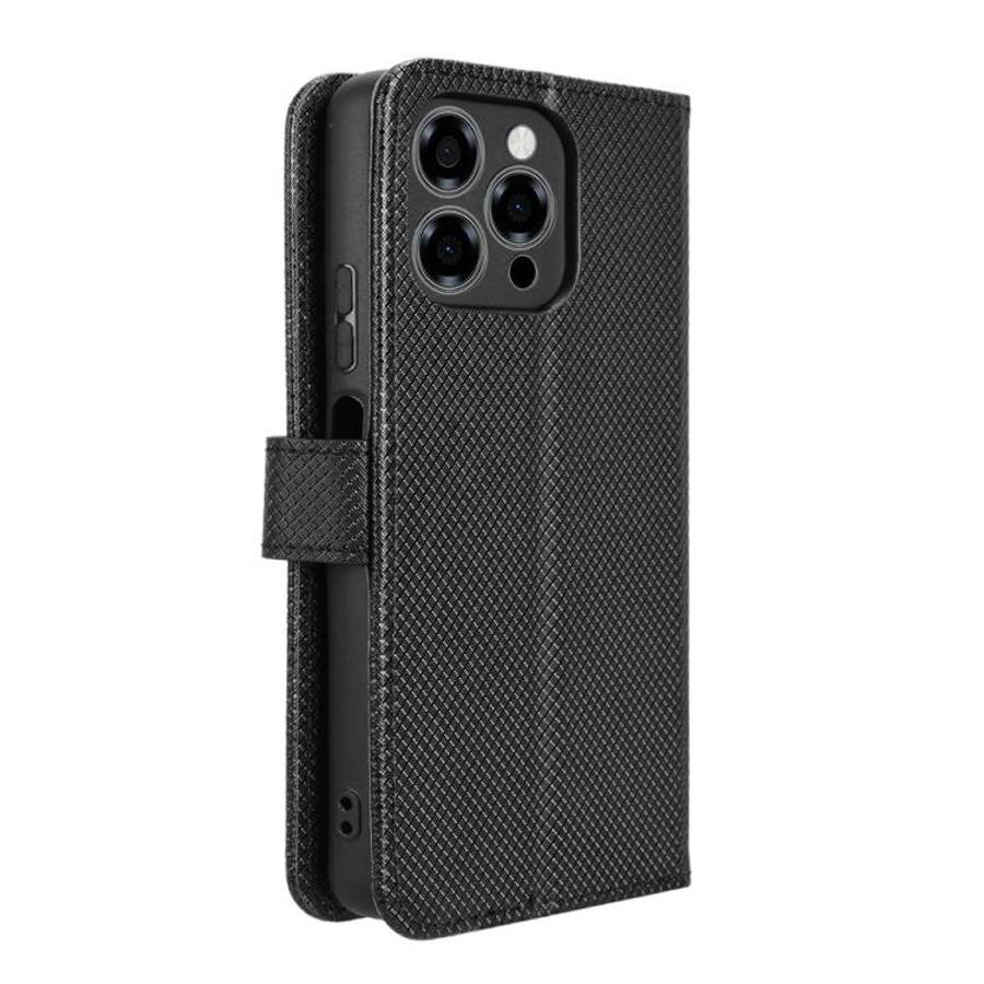For Doogee Note 58 / Note 58 Pro Diamond Texture Leather Phone Case(Black)