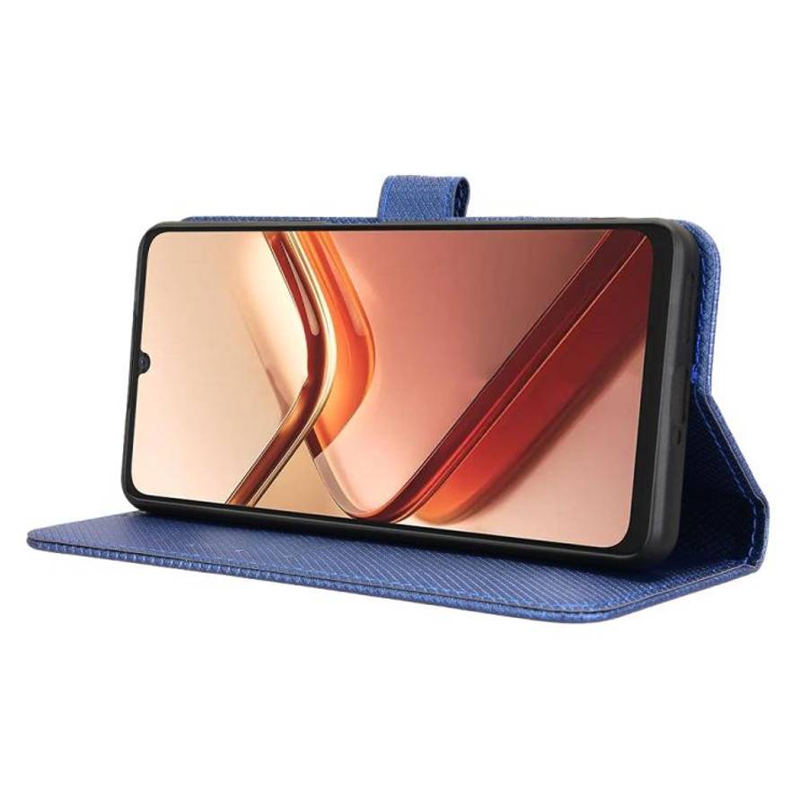 For Doogee Note 58 / Note 58 Pro Diamond Texture Leather Phone Case(Blue)