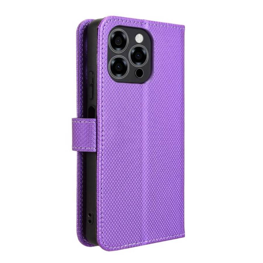 For Doogee Note 58 / Note 58 Pro Diamond Texture Leather Phone Case(Purple)