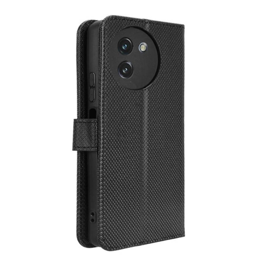 For Doogee Note 59 / Note 59 Pro Diamond Texture Leather Phone Case(Black)