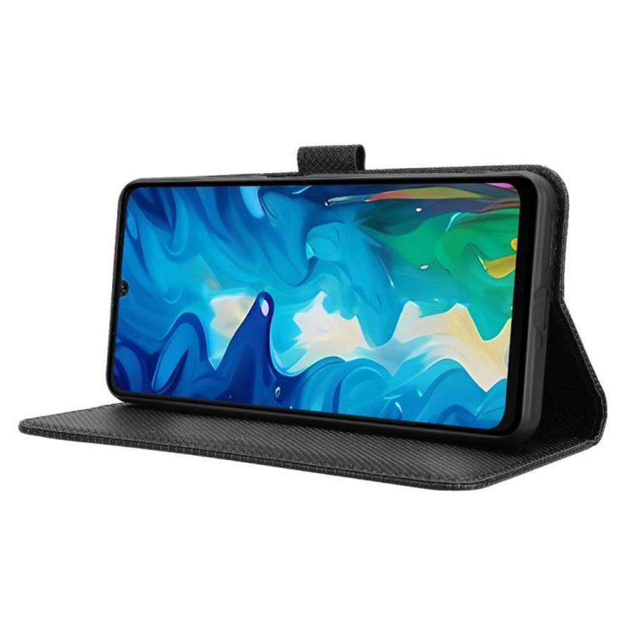 For Doogee Note 59 / Note 59 Pro Diamond Texture Leather Phone Case(Black)