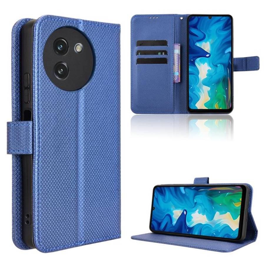 For Doogee Note 59 / Note 59 Pro Diamond Texture Leather Phone Case(Blue)