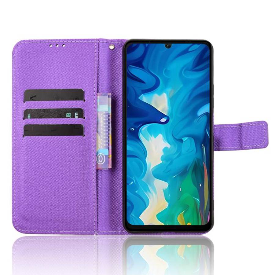 For Doogee Note 59 / Note 59 Pro Diamond Texture Leather Phone Case(Purple)