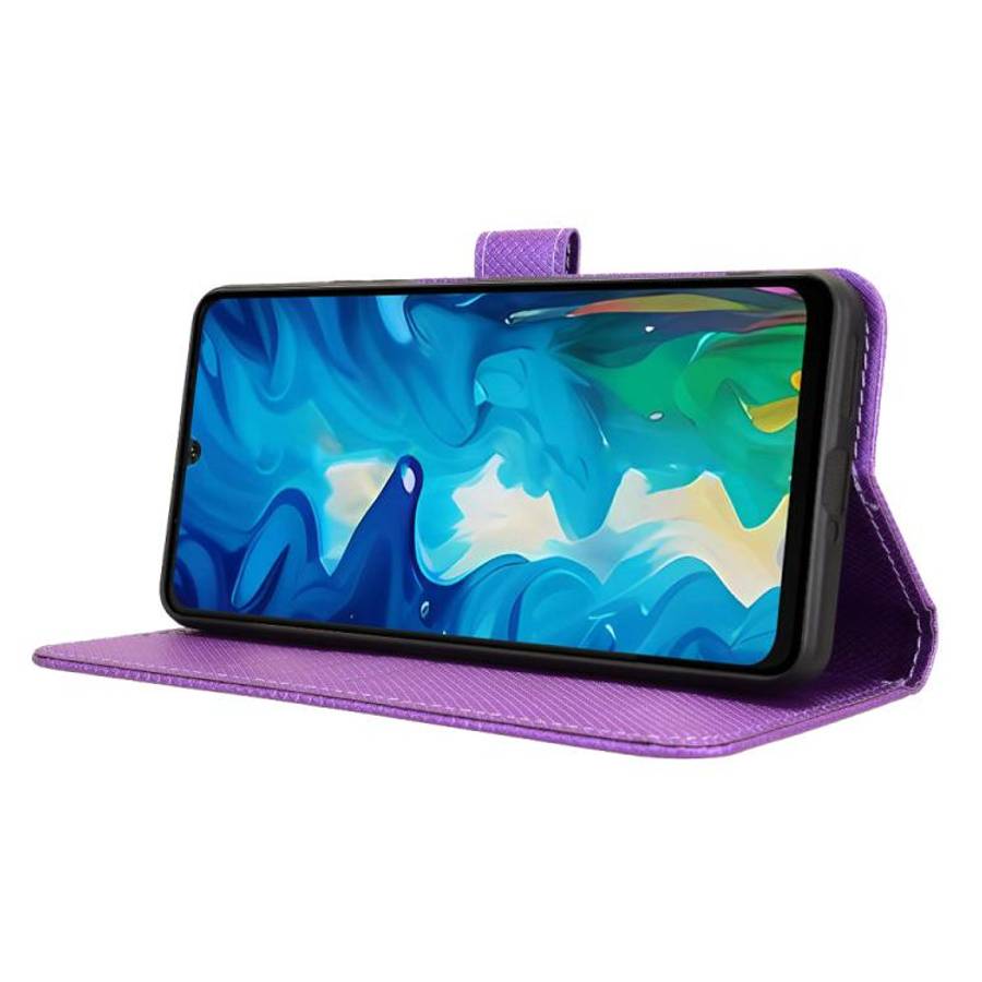 For Doogee Note 59 / Note 59 Pro Diamond Texture Leather Phone Case(Purple)