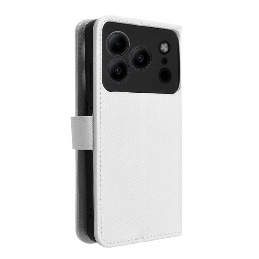 For Doogee Note 56 / Note 56 Pro Diamond Texture Leather Phone Case(White)