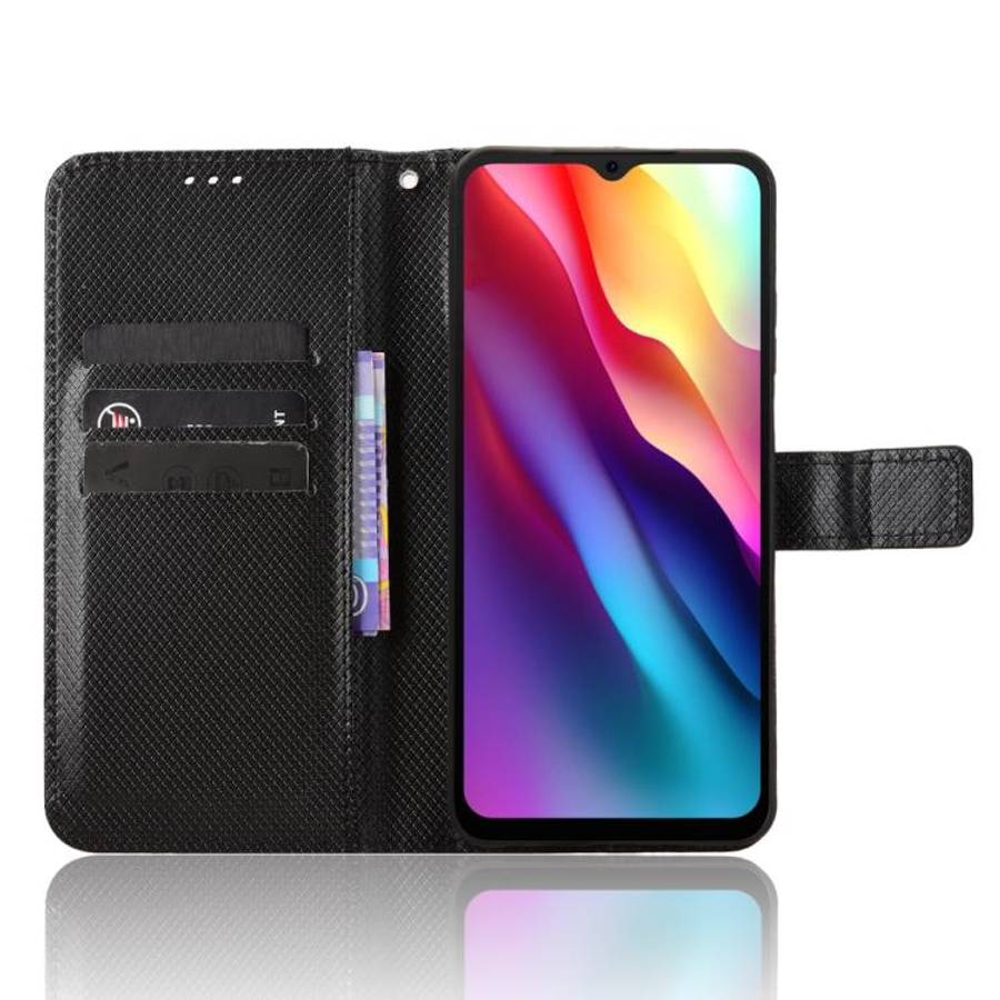 For Doogee Note 56 / Note 56 Pro Diamond Texture Leather Phone Case(Black)