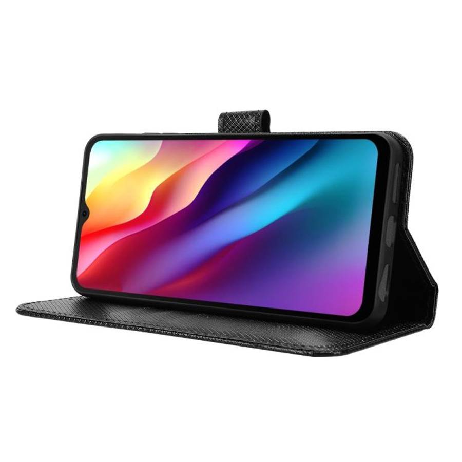 For Doogee Note 56 / Note 56 Pro Diamond Texture Leather Phone Case(Black)