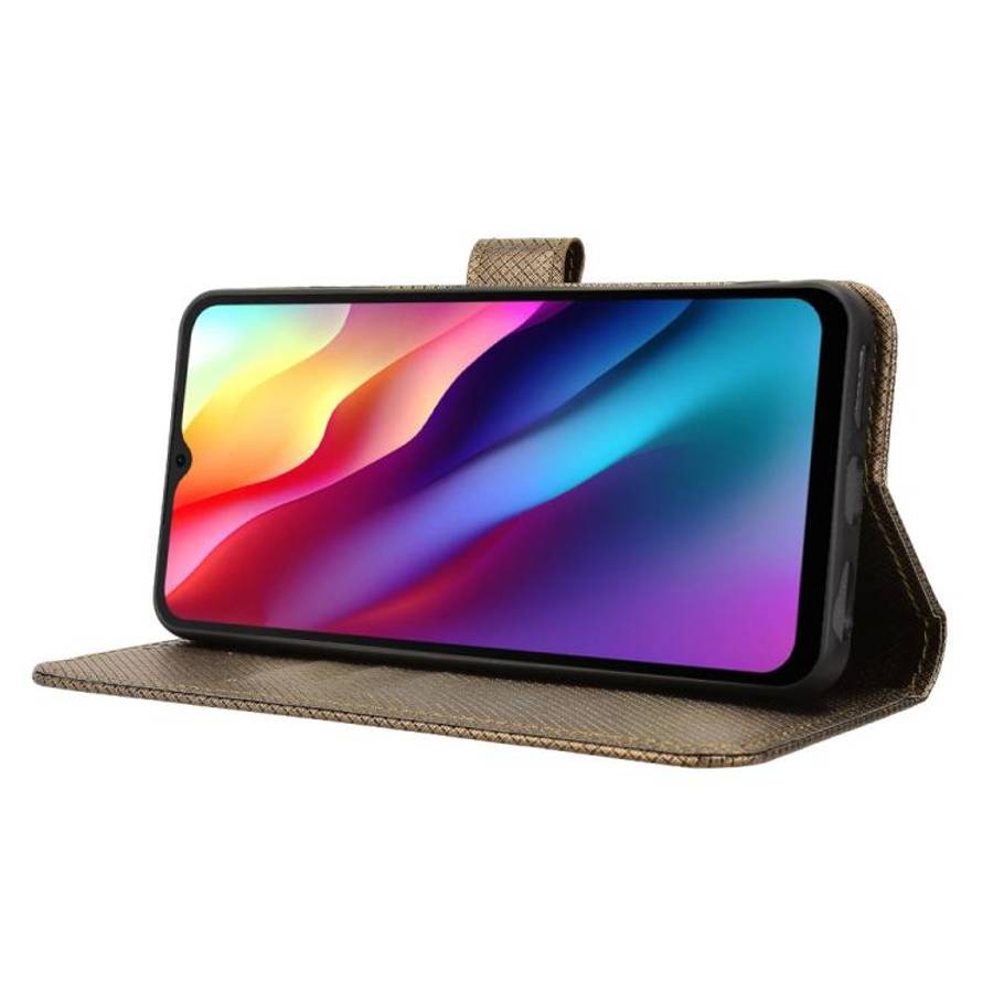 For Doogee Note 56 / Note 56 Pro Diamond Texture Leather Phone Case(Brown)