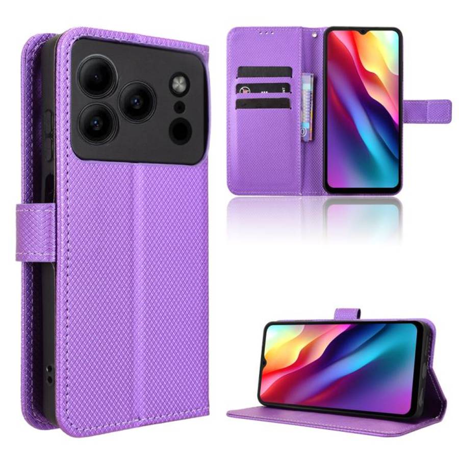 For Doogee Note 56 / Note 56 Pro Diamond Texture Leather Phone Case(Purple)