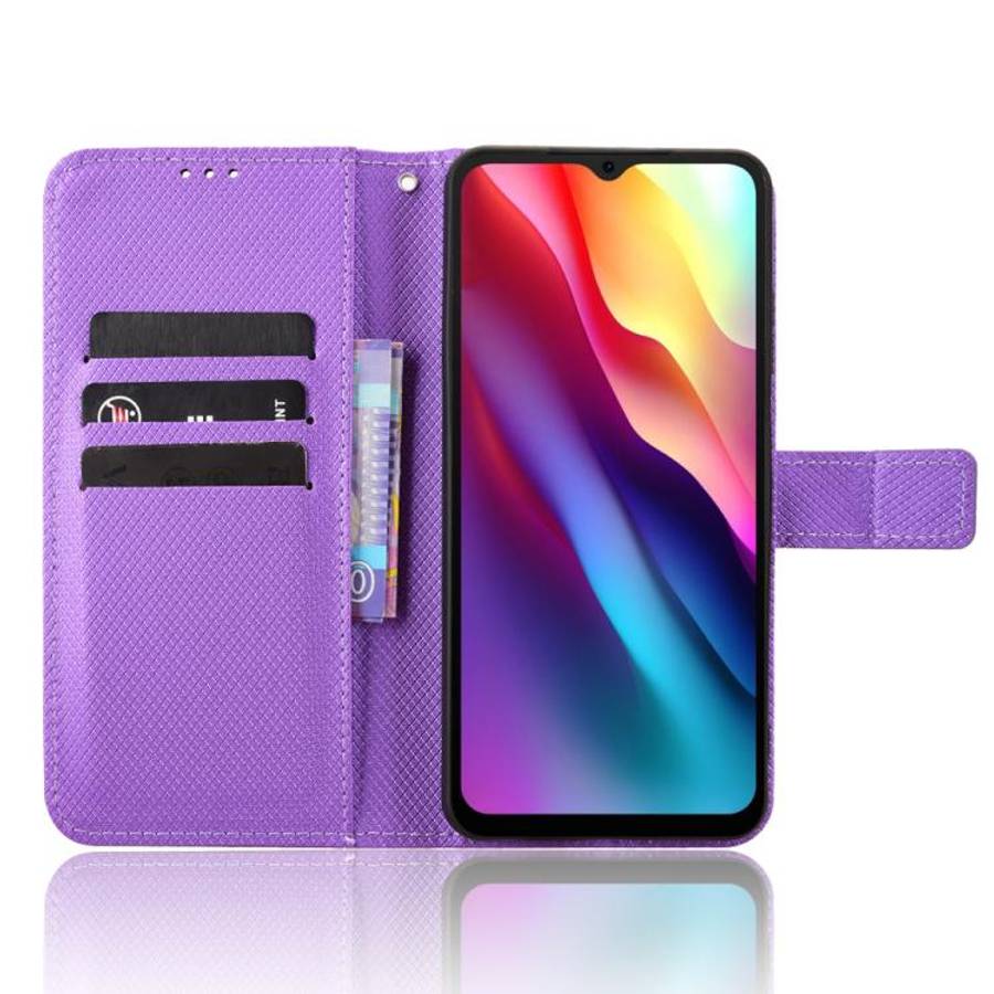 For Doogee Note 56 / Note 56 Pro Diamond Texture Leather Phone Case(Purple)