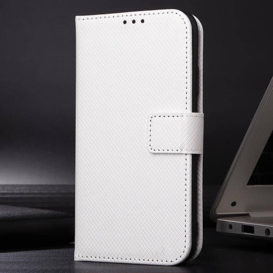 For Doogee Note 56X / Note 56X Pro Diamond Texture Leather Phone Case(White)