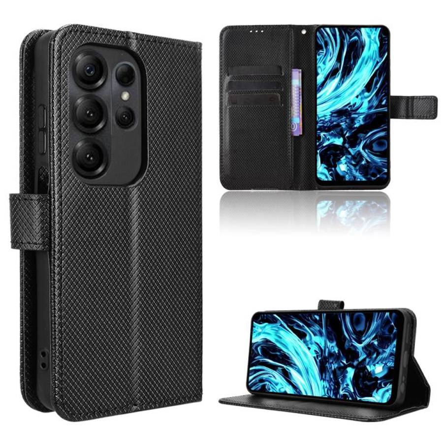 For Doogee Note 56X / Note 56X Pro Diamond Texture Leather Phone Case(Black)
