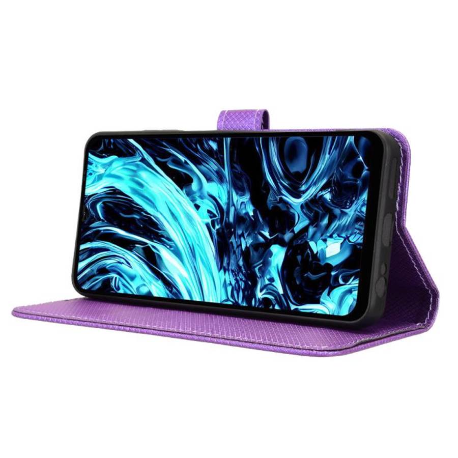 For Doogee Note 56X / Note 56X Pro Diamond Texture Leather Phone Case(Purple)