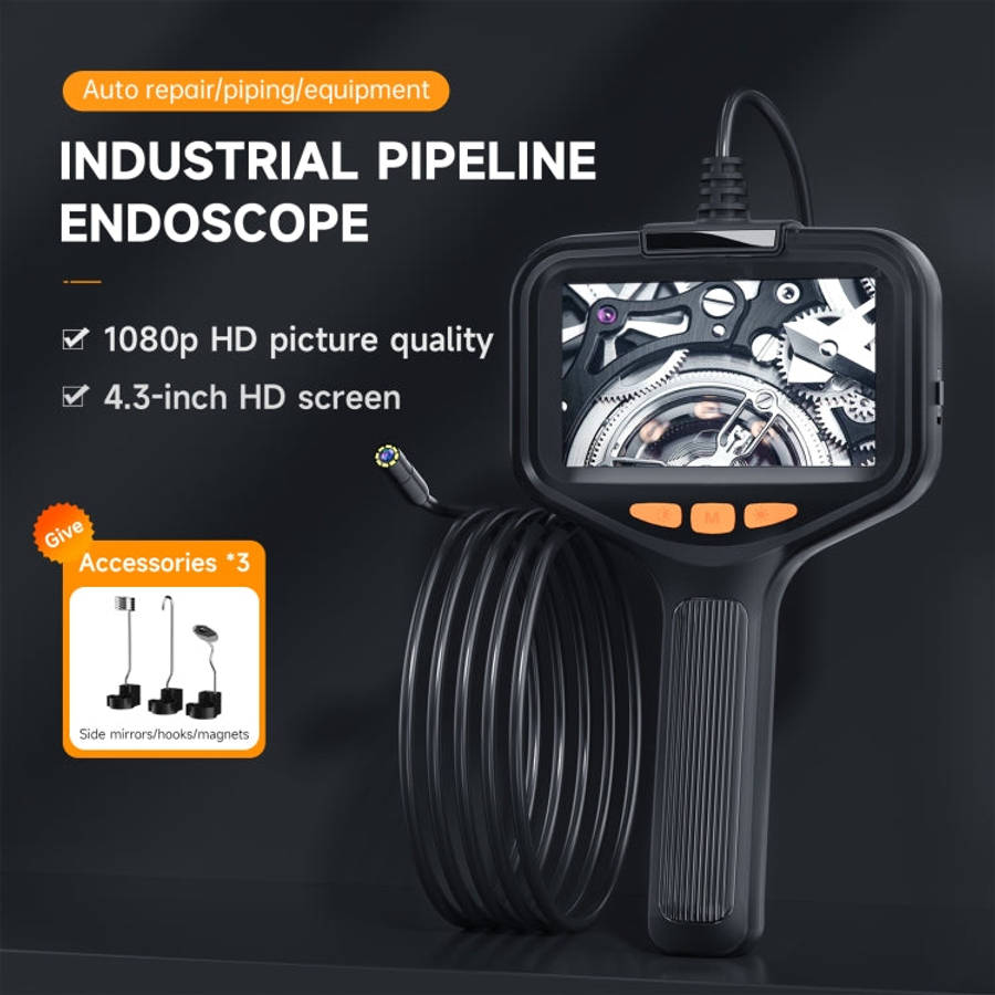 P200 5.5mm Front Lenses Integrated Industrial Pipeline Endoscope with 4.3 inch Screen, Spec:2m Tube